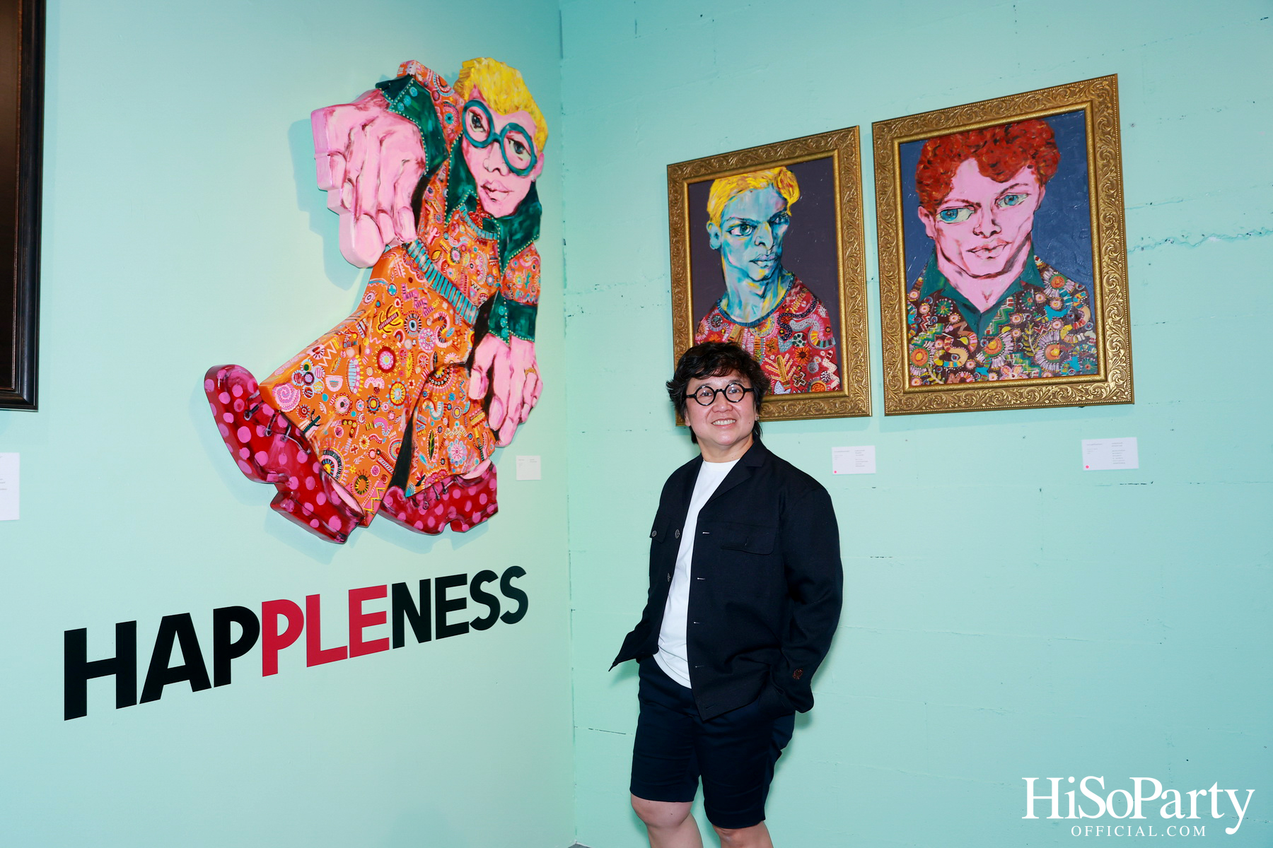 งานเปิดนิทรรศการ Hap-PLE-ness : ความสุขง่ายๆ แบบ ซิ้มเปิ้ล ซิมเปิ้ล ของ จาริณี เมธีกุล