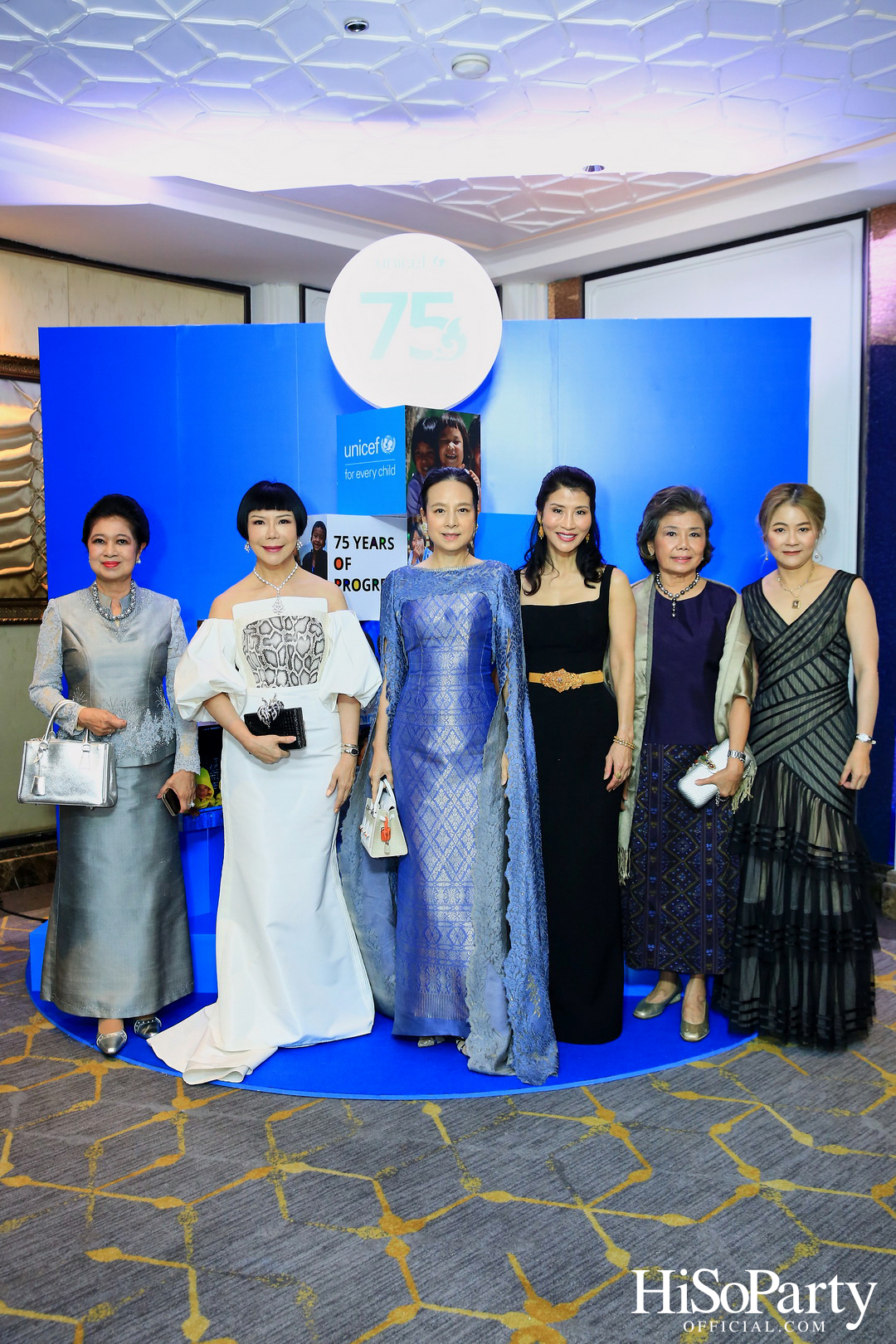 The Blue Carpet Gala for UNICEF, to celebrate the 75th anniversary of UNICEF in Thailand