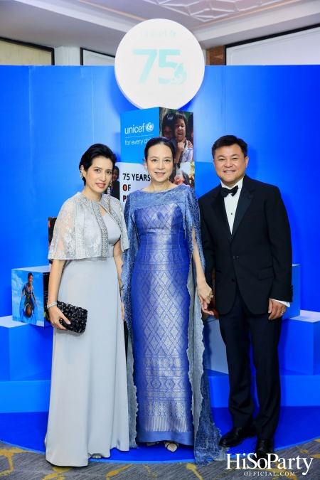 The Blue Carpet Gala for UNICEF, to celebrate the 75th anniversary of UNICEF in Thailand