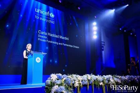 The Blue Carpet Gala for UNICEF, to celebrate the 75th anniversary of UNICEF in Thailand