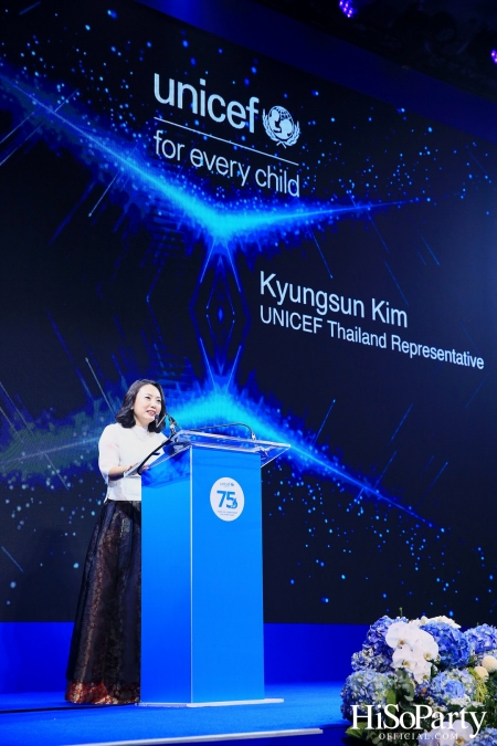 The Blue Carpet Gala for UNICEF, to celebrate the 75th anniversary of UNICEF in Thailand