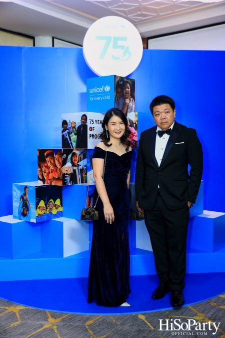 The Blue Carpet Gala for UNICEF, to celebrate the 75th anniversary of UNICEF in Thailand