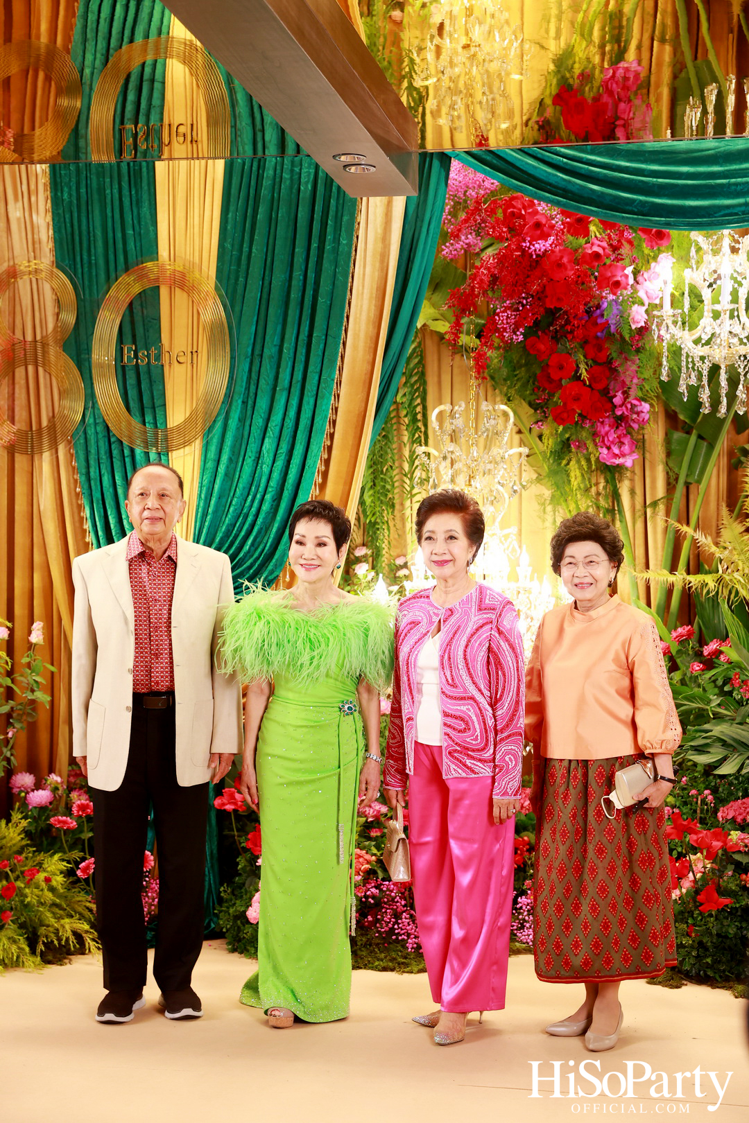 ‘Celebrate My Golden 80th Esther’ งานฉลองวันคล้ายวันเกิด คุณหญิงชดช้อย โสภณพนิช 