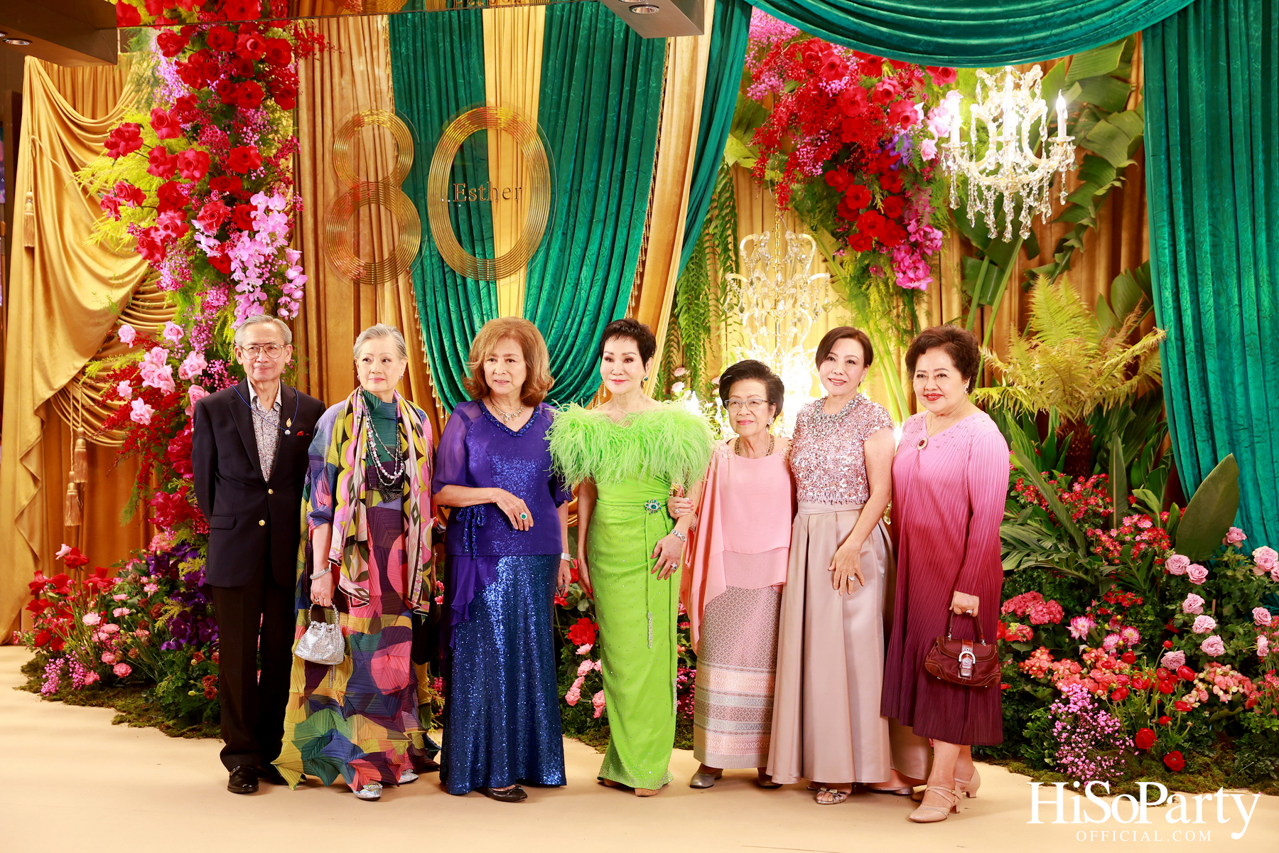 ‘Celebrate My Golden 80th Esther’ งานฉลองวันคล้ายวันเกิด คุณหญิงชดช้อย โสภณพนิช 
