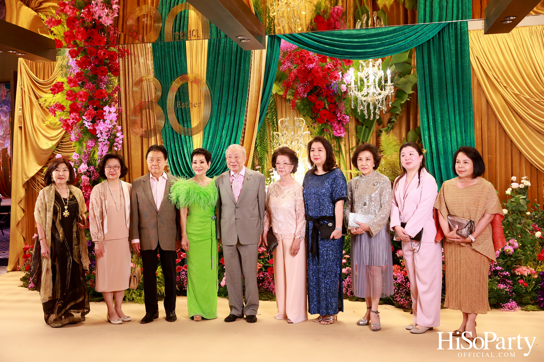 ‘Celebrate My Golden 80th Esther’ งานฉลองวันคล้ายวันเกิด คุณหญิงชดช้อย โสภณพนิช 