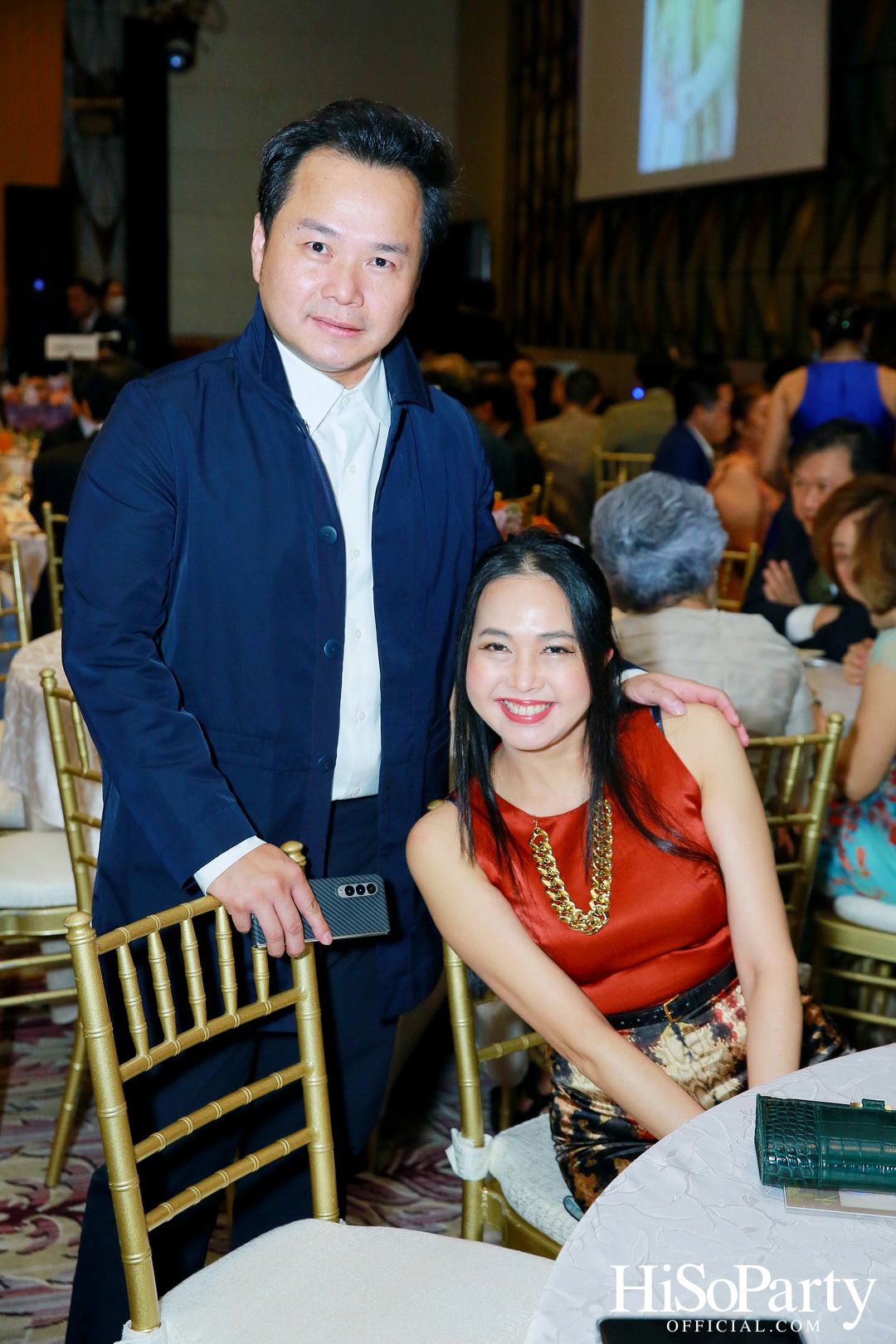 งานฉลองมงคลสมรสระหว่าง ธนพร เตชะวรบท และ วีรเดช ส่งทวีผล