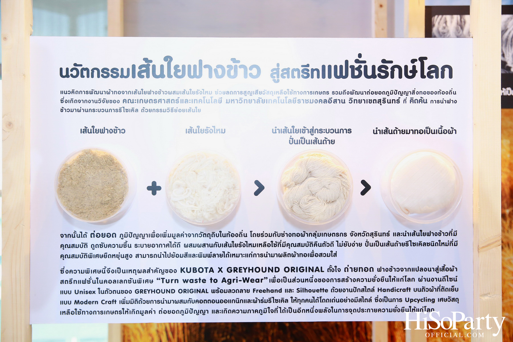 KUBOTA x GREYHOUND ORIGINAL PRESENT ‘Turn waste to Agri-Wear’