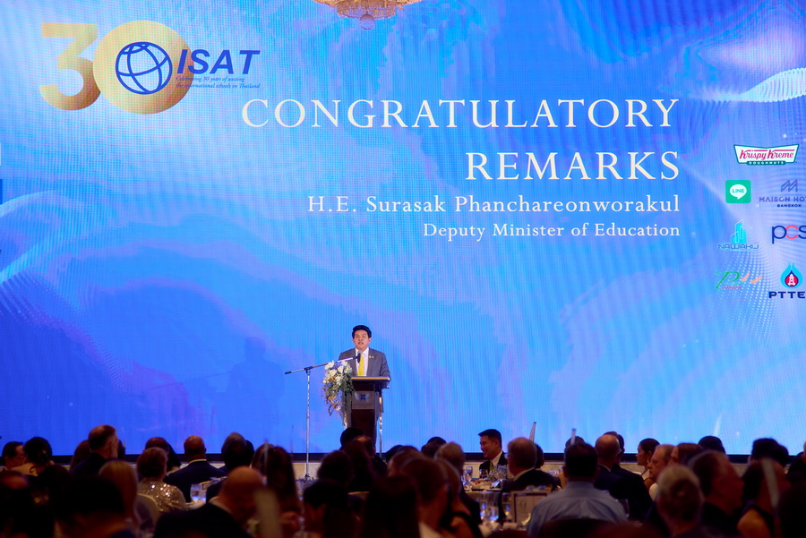 สมาคมโรงเรียนนานาชาติแห่งประเทศไทย (ISAT) ฉลองครบรอบ 30 ปีอย่างยิ่งใหญ่ในงานกาล่าดินเนอร์