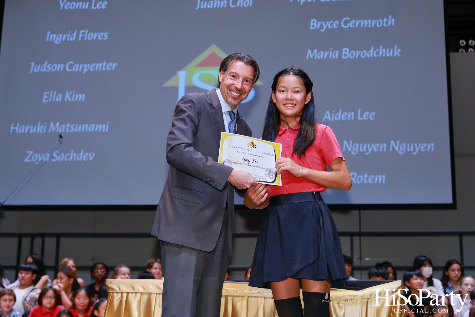 Grade 5 Moving on Ceremony at ISB Cultural Convention Theatre