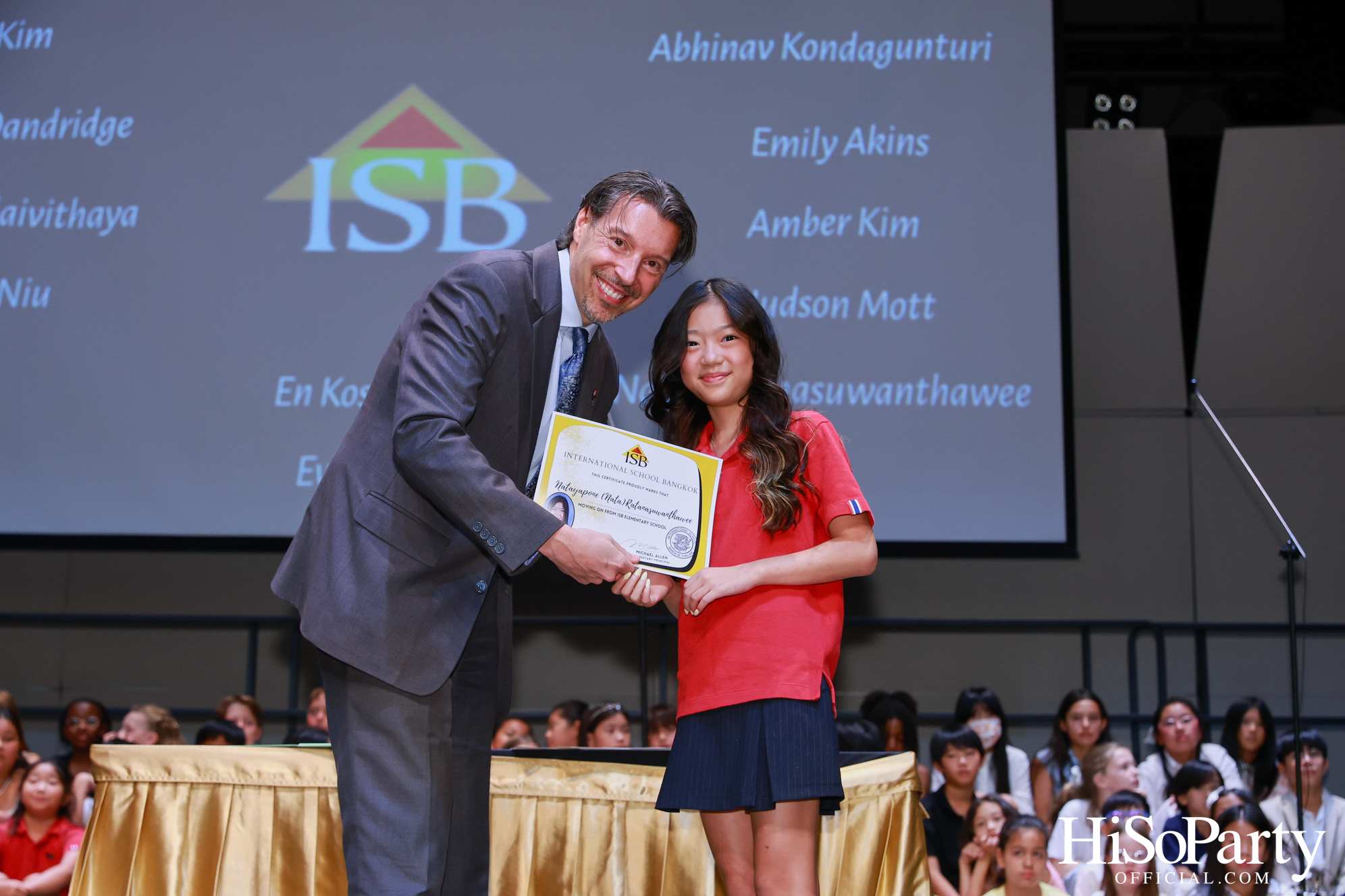 Grade 5 Moving on Ceremony at ISB Cultural Convention Theatre