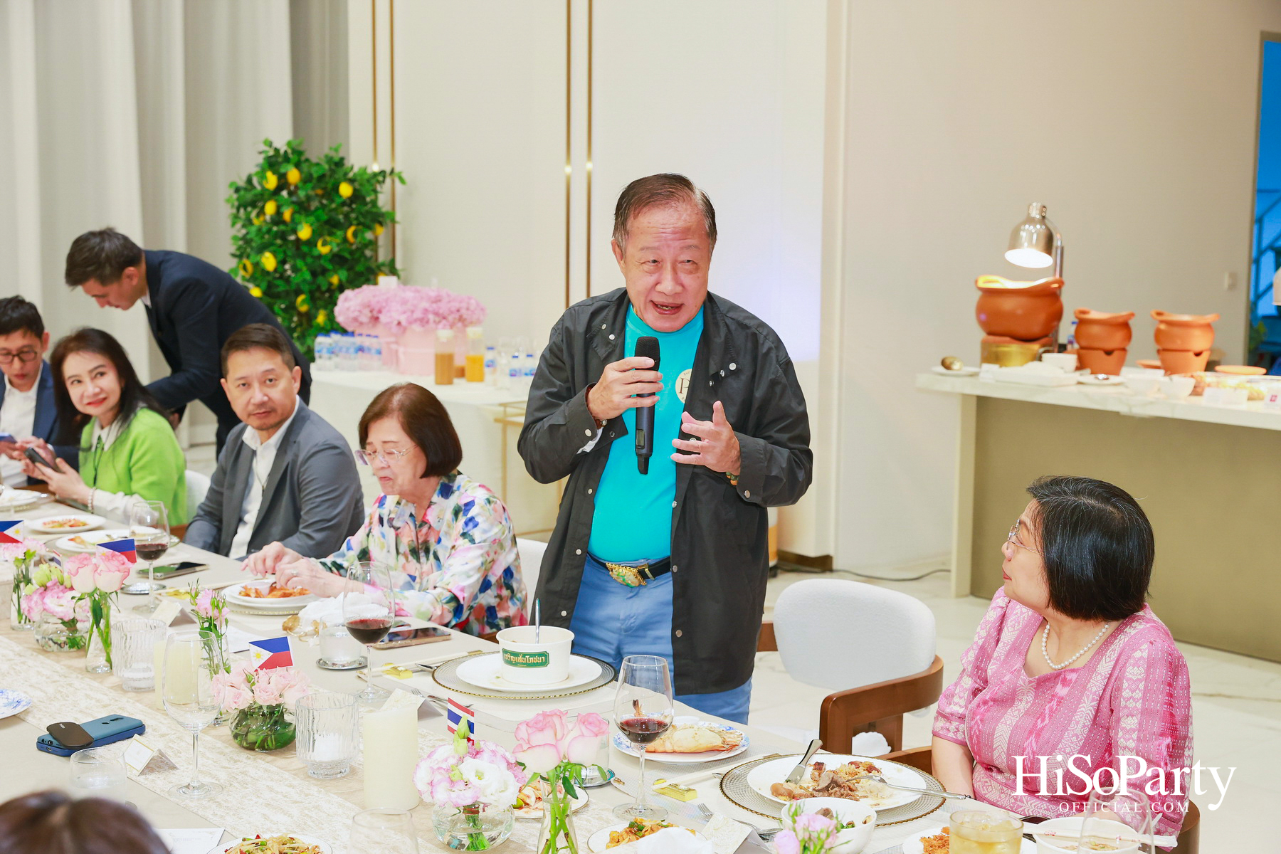 ครอบครัวลีโอณีโอ-มหากิจศิริ จัดงานเลี้ยงรับรองเอกอัครราชทูตฟิลิปปินส์ ท่ามกลางบรรยากาศอบอุ่น