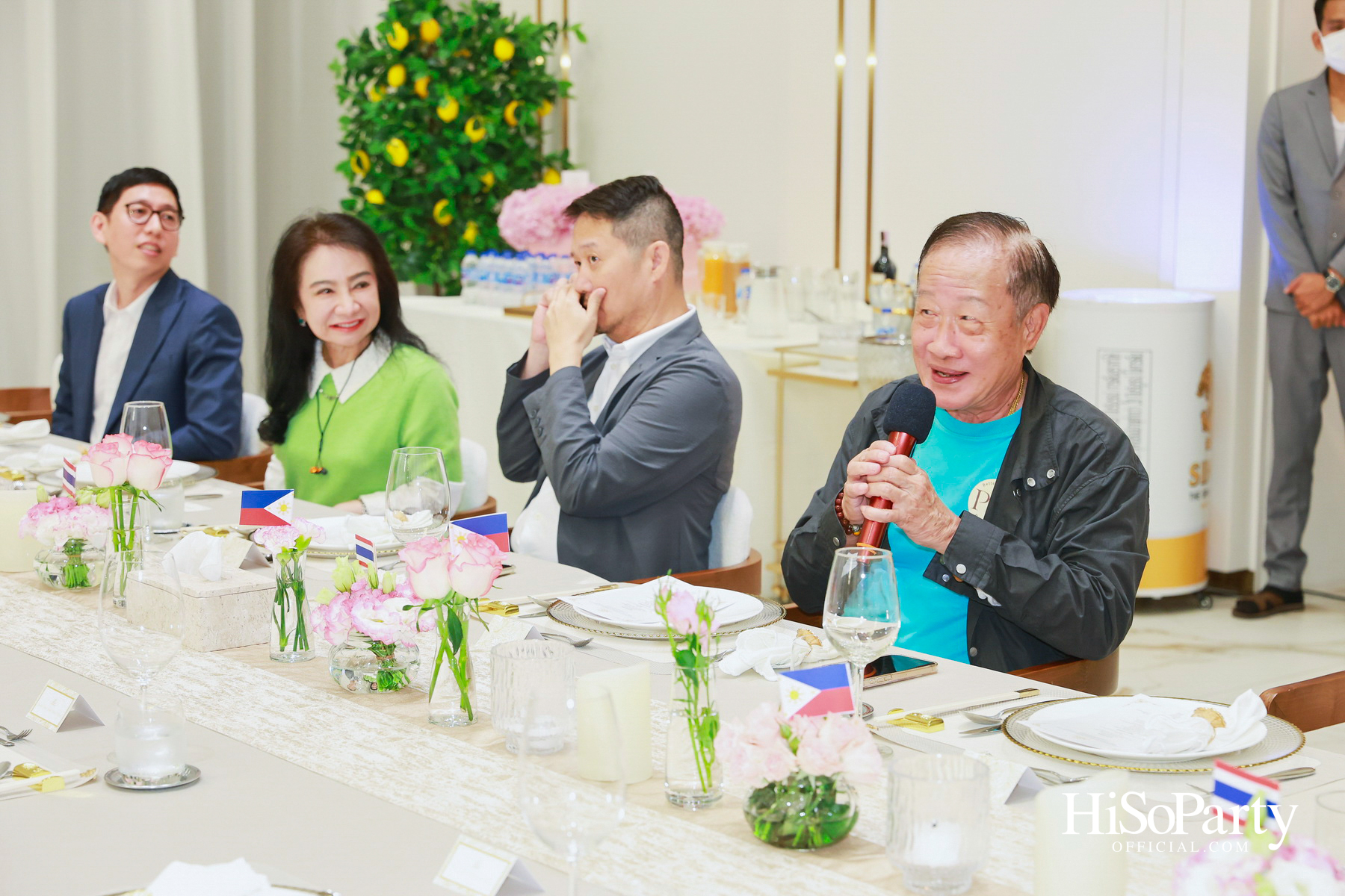 ครอบครัวลีโอณีโอ-มหากิจศิริ จัดงานเลี้ยงรับรองเอกอัครราชทูตฟิลิปปินส์ ท่ามกลางบรรยากาศอบอุ่น