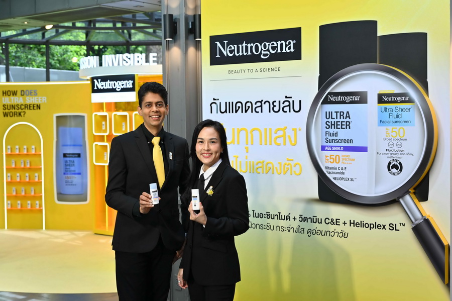 Neutrogena เปิดตัว ‘กันแดดสายลับ’ Ultra Sheer Fluid Sunscreen พร้อมพรีเซนเตอร์ใหม่ เจี๊ยบ–ลลนา ในคอนเซปต์ Smart Beauty