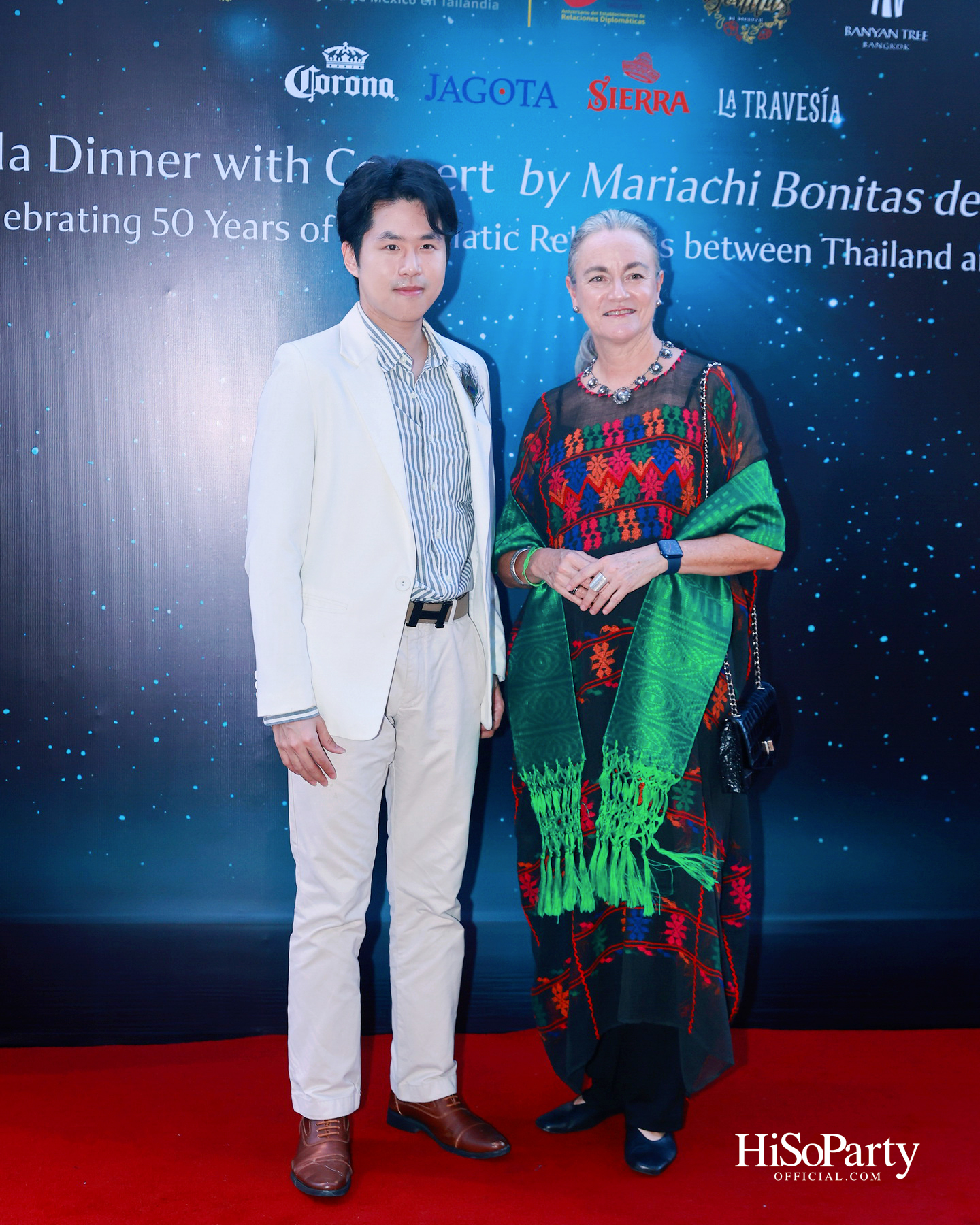 กาล่าดินเนอร์คอนเสิร์ตโดย Mariachi Bonitas de Dinorah บนเรือแซฟฟรอน เฉลิมฉลอง 50 ปี ความสัมพันธ์ทางการทูตไทย–เม็กซิโก