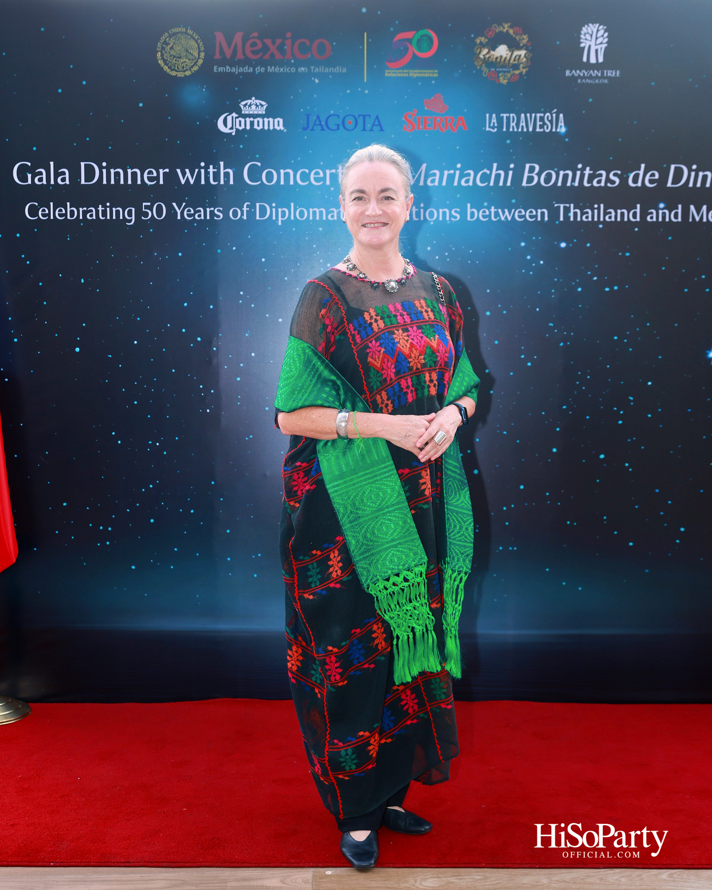 กาล่าดินเนอร์คอนเสิร์ตโดย Mariachi Bonitas de Dinorah บนเรือแซฟฟรอน เฉลิมฉลอง 50 ปี ความสัมพันธ์ทางการทูตไทย–เม็กซิโก