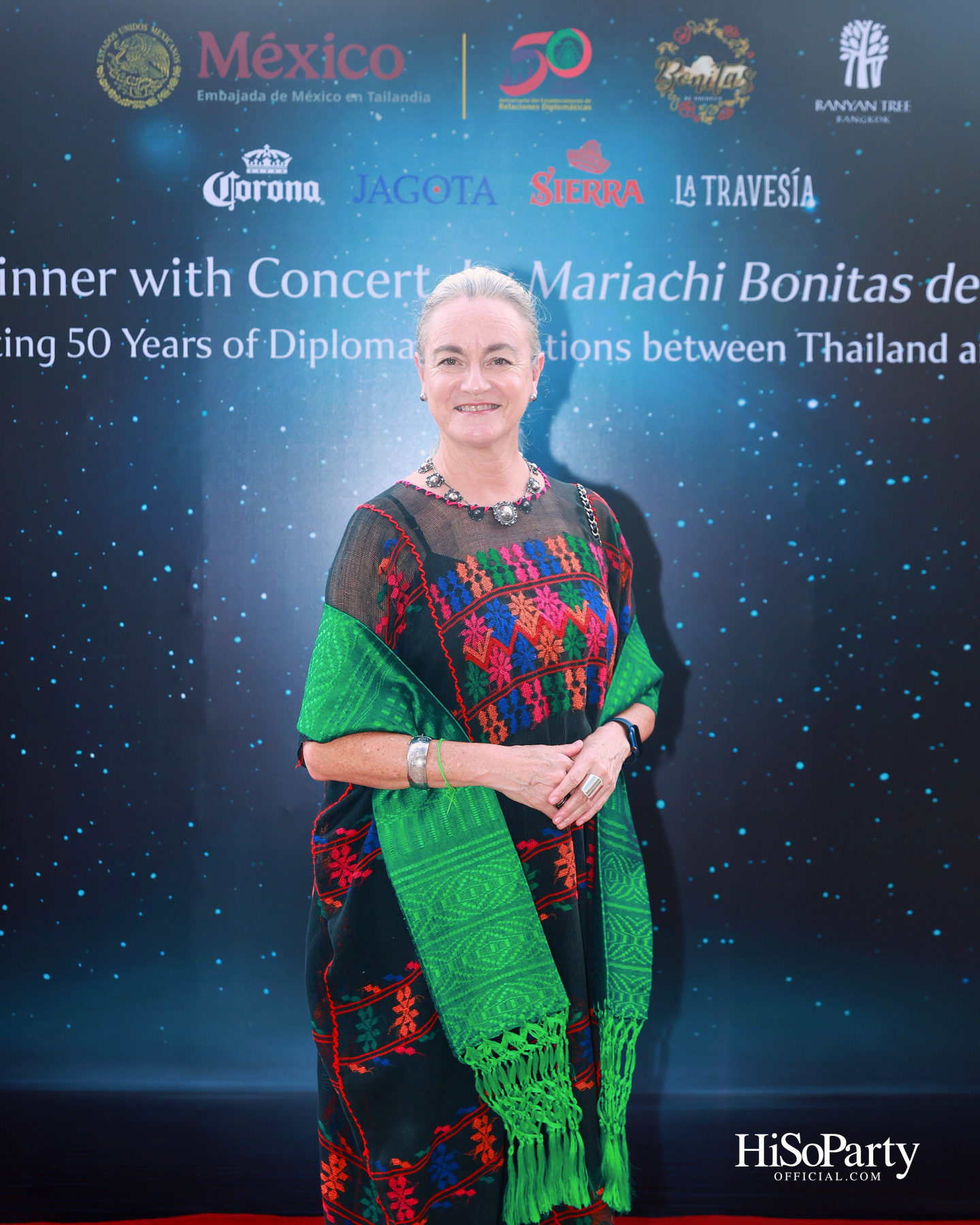 กาล่าดินเนอร์คอนเสิร์ตโดย Mariachi Bonitas de Dinorah บนเรือแซฟฟรอน เฉลิมฉลอง 50 ปี ความสัมพันธ์ทางการทูตไทย–เม็กซิโก