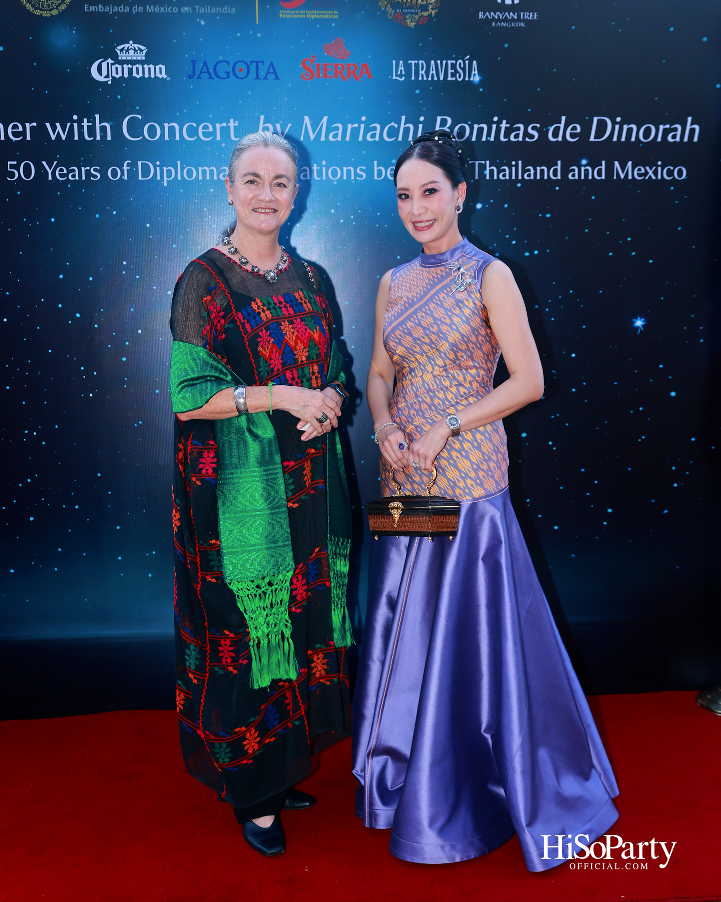 กาล่าดินเนอร์คอนเสิร์ตโดย Mariachi Bonitas de Dinorah บนเรือแซฟฟรอน เฉลิมฉลอง 50 ปี ความสัมพันธ์ทางการทูตไทย–เม็กซิโก