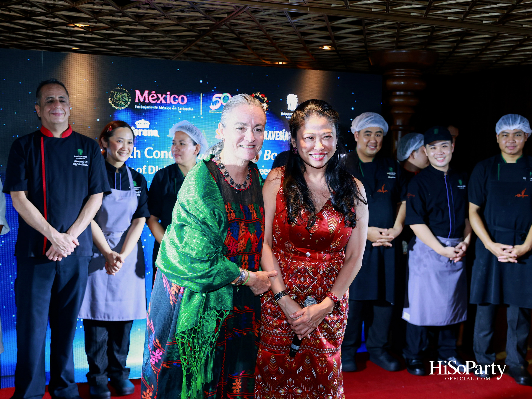 กาล่าดินเนอร์คอนเสิร์ตโดย Mariachi Bonitas de Dinorah บนเรือแซฟฟรอน เฉลิมฉลอง 50 ปี ความสัมพันธ์ทางการทูตไทย–เม็กซิโก