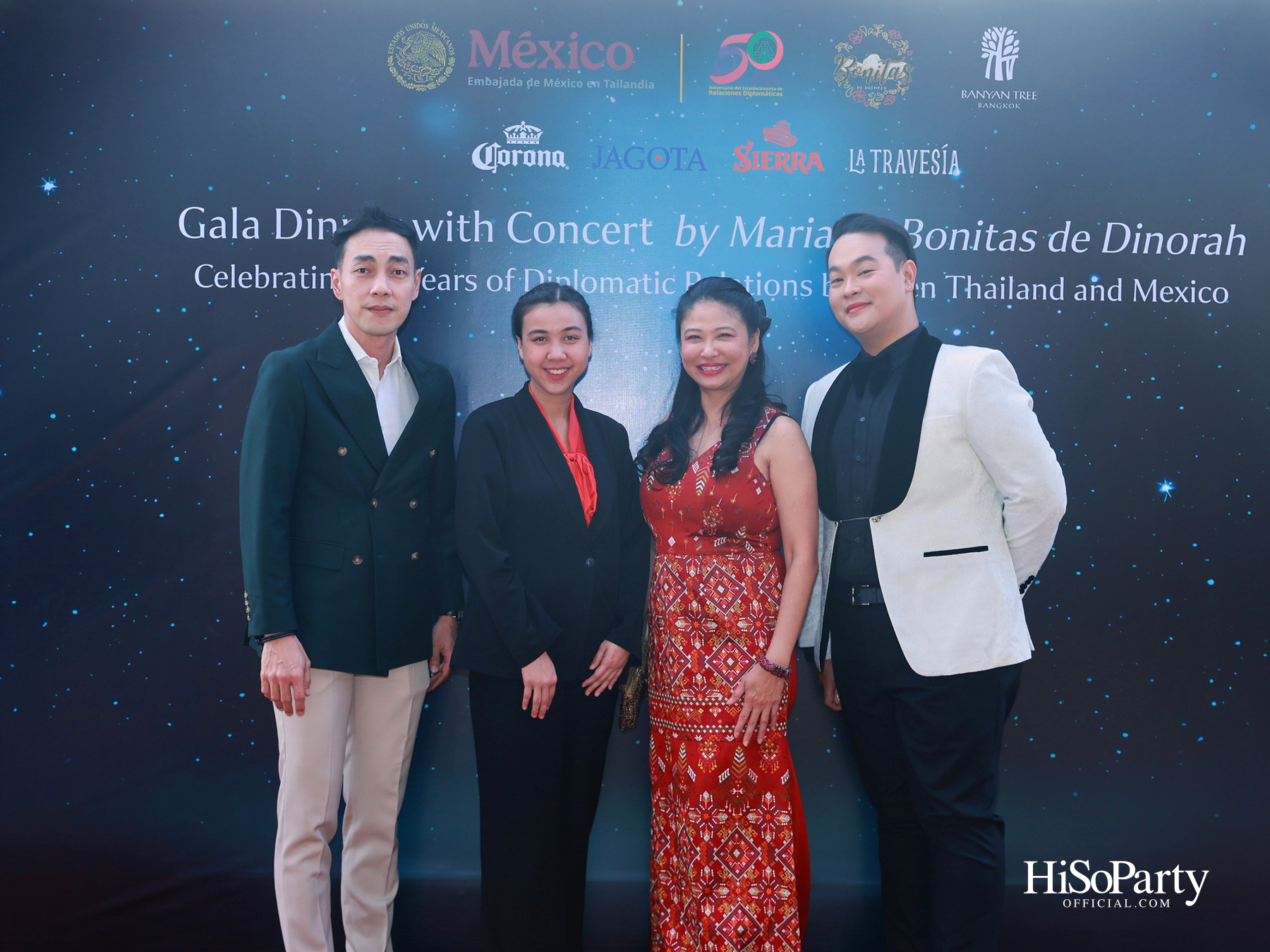 กาล่าดินเนอร์คอนเสิร์ตโดย Mariachi Bonitas de Dinorah บนเรือแซฟฟรอน เฉลิมฉลอง 50 ปี ความสัมพันธ์ทางการทูตไทย–เม็กซิโก