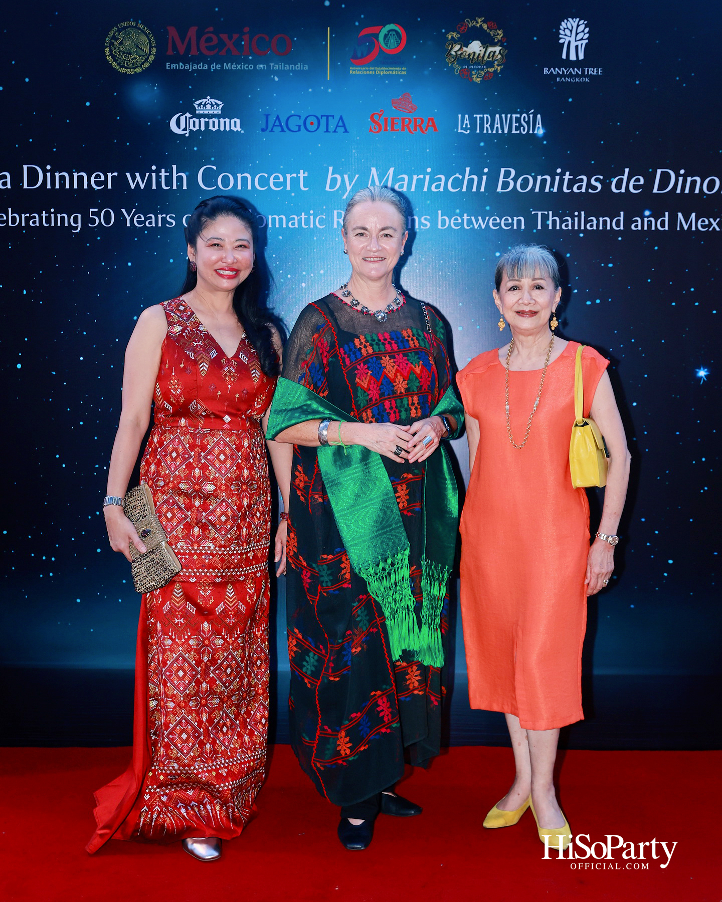 กาล่าดินเนอร์คอนเสิร์ตโดย Mariachi Bonitas de Dinorah บนเรือแซฟฟรอน เฉลิมฉลอง 50 ปี ความสัมพันธ์ทางการทูตไทย–เม็กซิโก