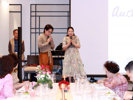 บิวตี้เจมส์ร่วมยินดีและจัดประมูลการกุศล แก่ประธานสภาสมาคมสตรีแห่งชาติฯ คนใหม่