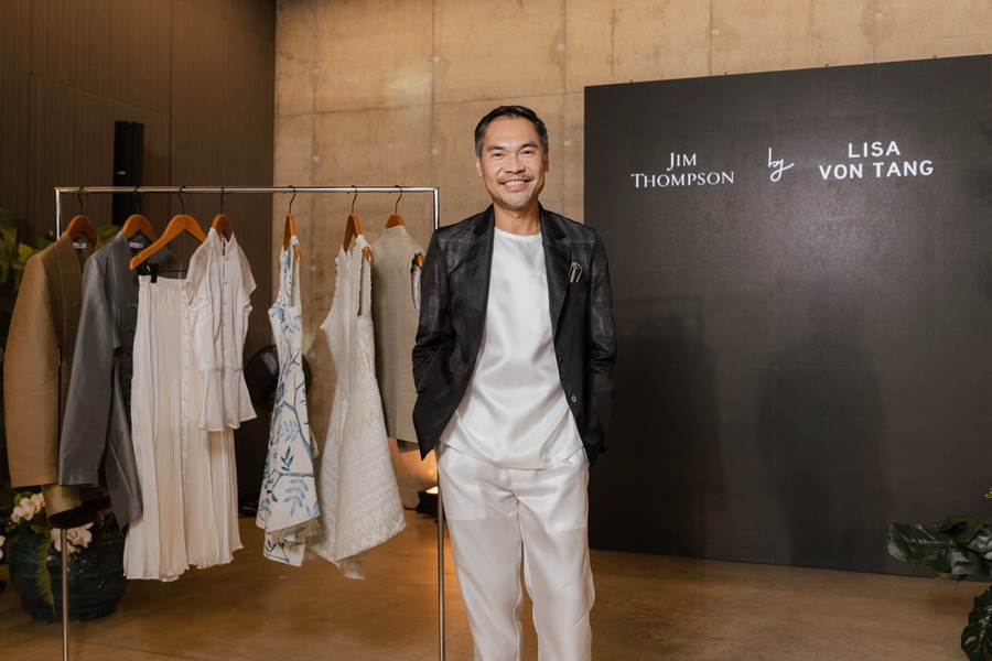 Jim Thompson by LISA VON TANG ผลงานคอลแลบที่น่าจับตา เมื่อตำนานผ้าไทยโลดแล่นบนแฟชั่นรีสอร์ตแวร์ร่วมสมัย