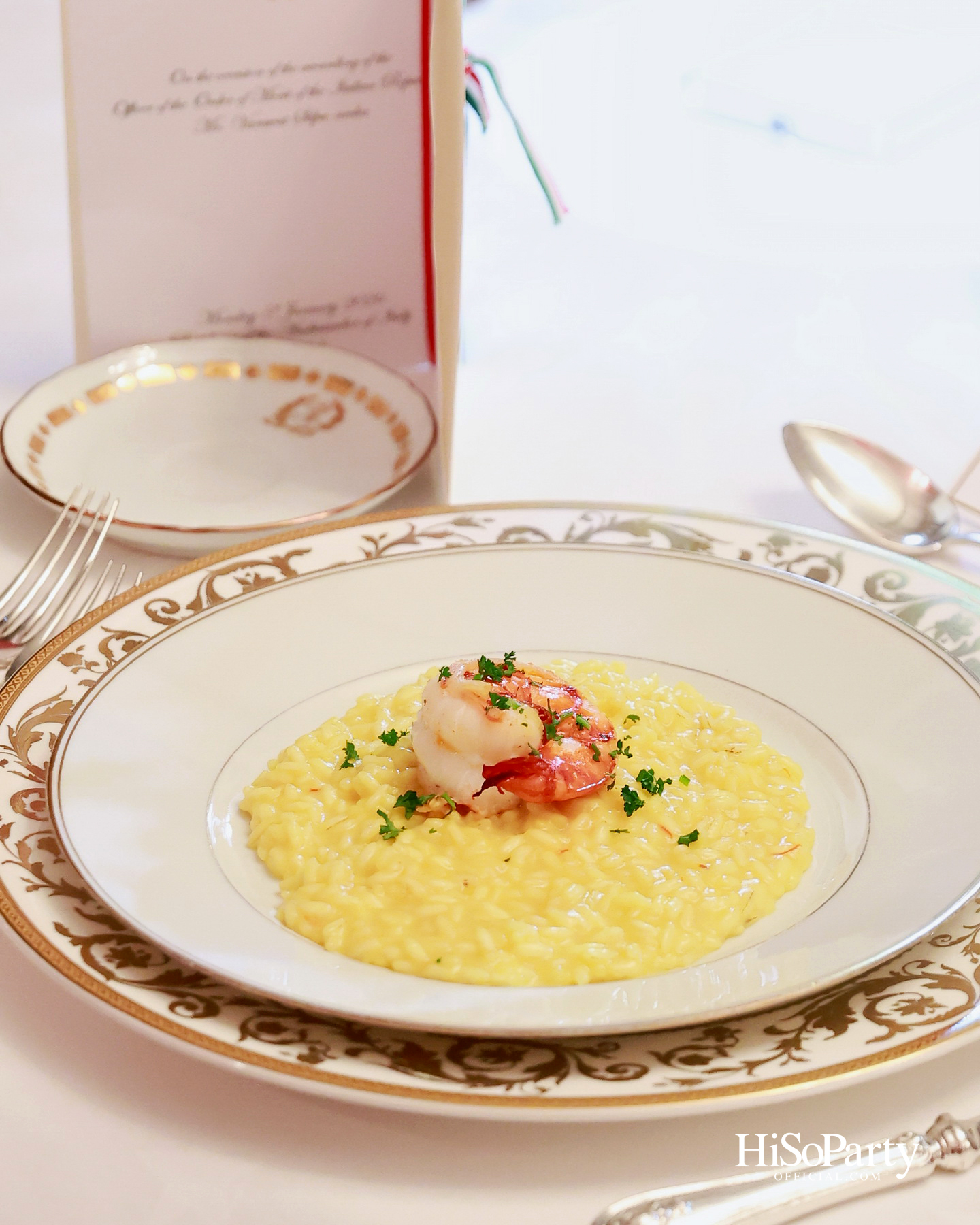 เอกอัครราชทูตอิตาลีเป็นเจ้าภาพมอบเครื่องราชอิสริยาภรณ์ Officer of the Order of Merit of the Italian Republic แด่ คุณวราวุธ ศิลปอาชา