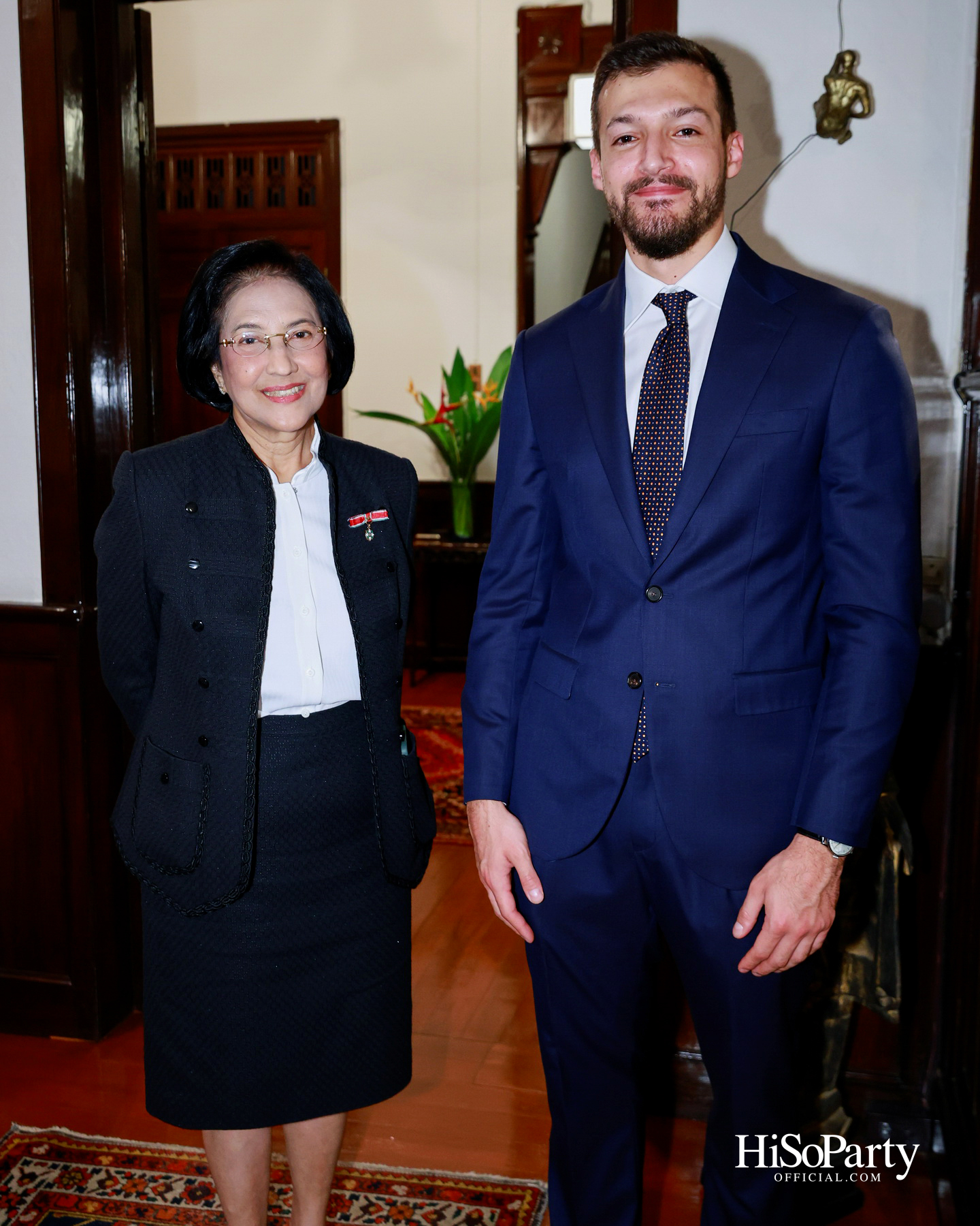 เอกอัครราชทูตอิตาลีเป็นเจ้าภาพมอบเครื่องราชอิสริยาภรณ์ Officer of the Order of Merit of the Italian Republic แด่ คุณวราวุธ ศิลปอาชา