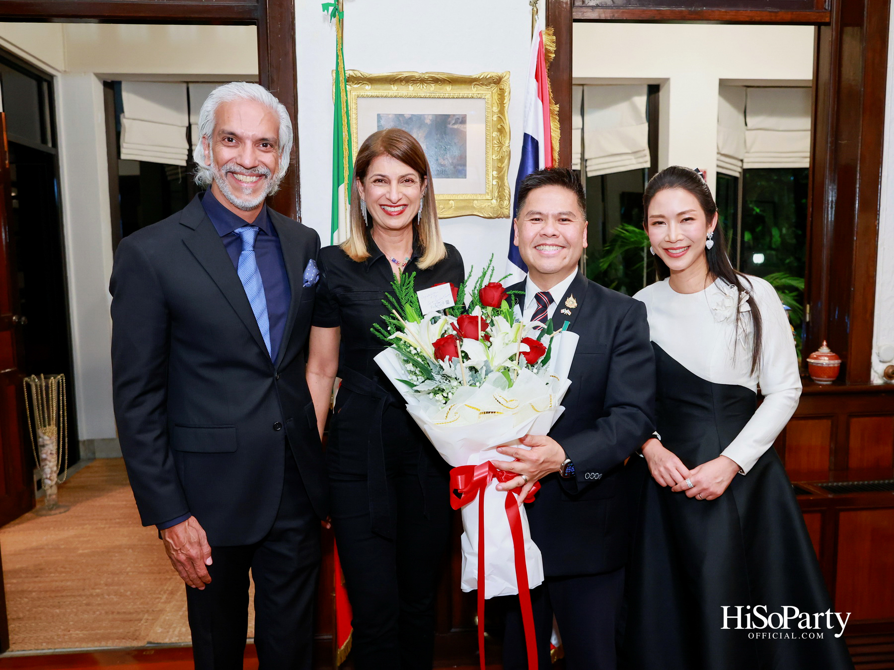 เอกอัครราชทูตอิตาลีเป็นเจ้าภาพมอบเครื่องราชอิสริยาภรณ์ Officer of the Order of Merit of the Italian Republic แด่ คุณวราวุธ ศิลปอาชา