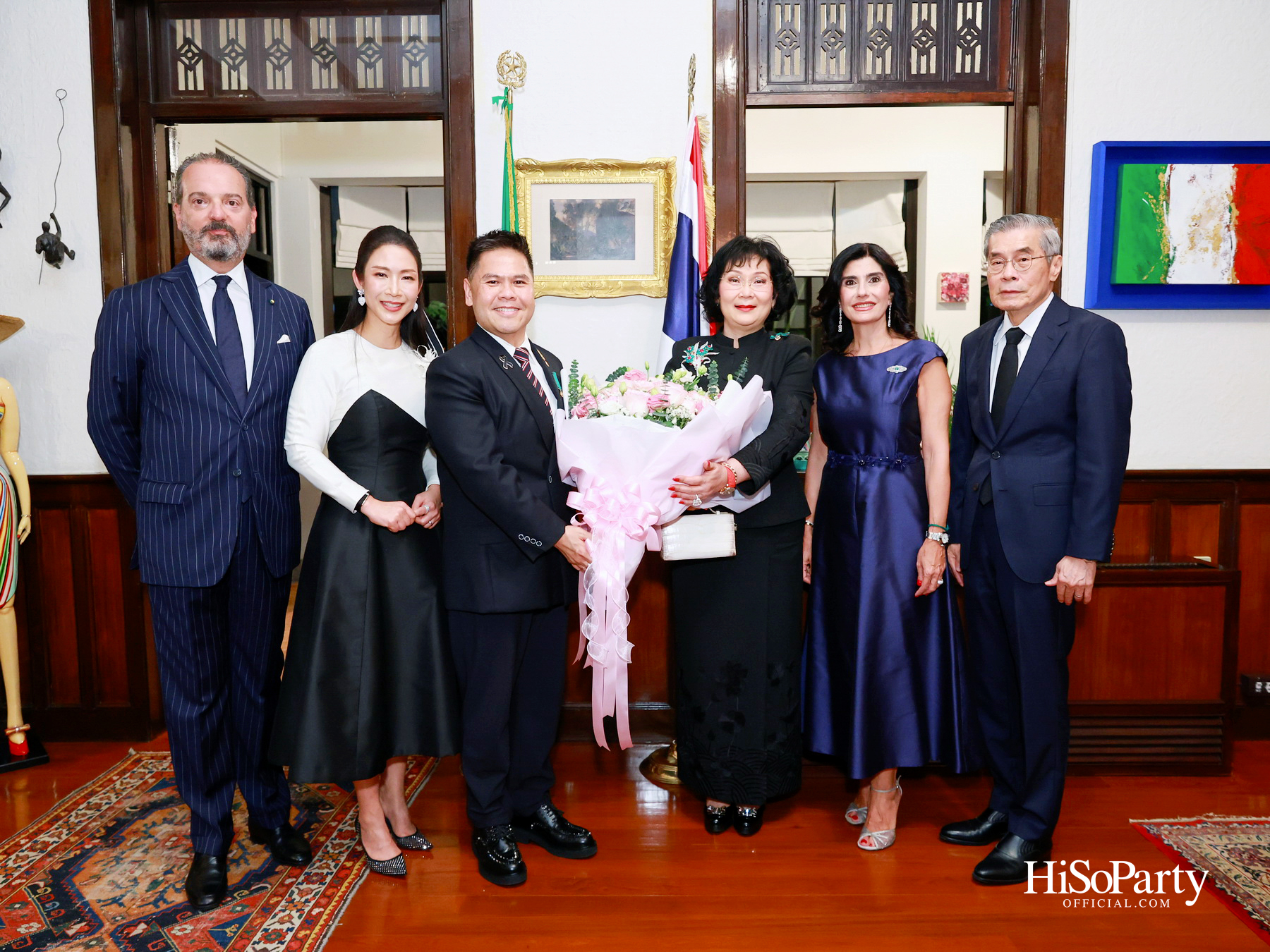 เอกอัครราชทูตอิตาลีเป็นเจ้าภาพมอบเครื่องราชอิสริยาภรณ์ Officer of the Order of Merit of the Italian Republic แด่ คุณวราวุธ ศิลปอาชา