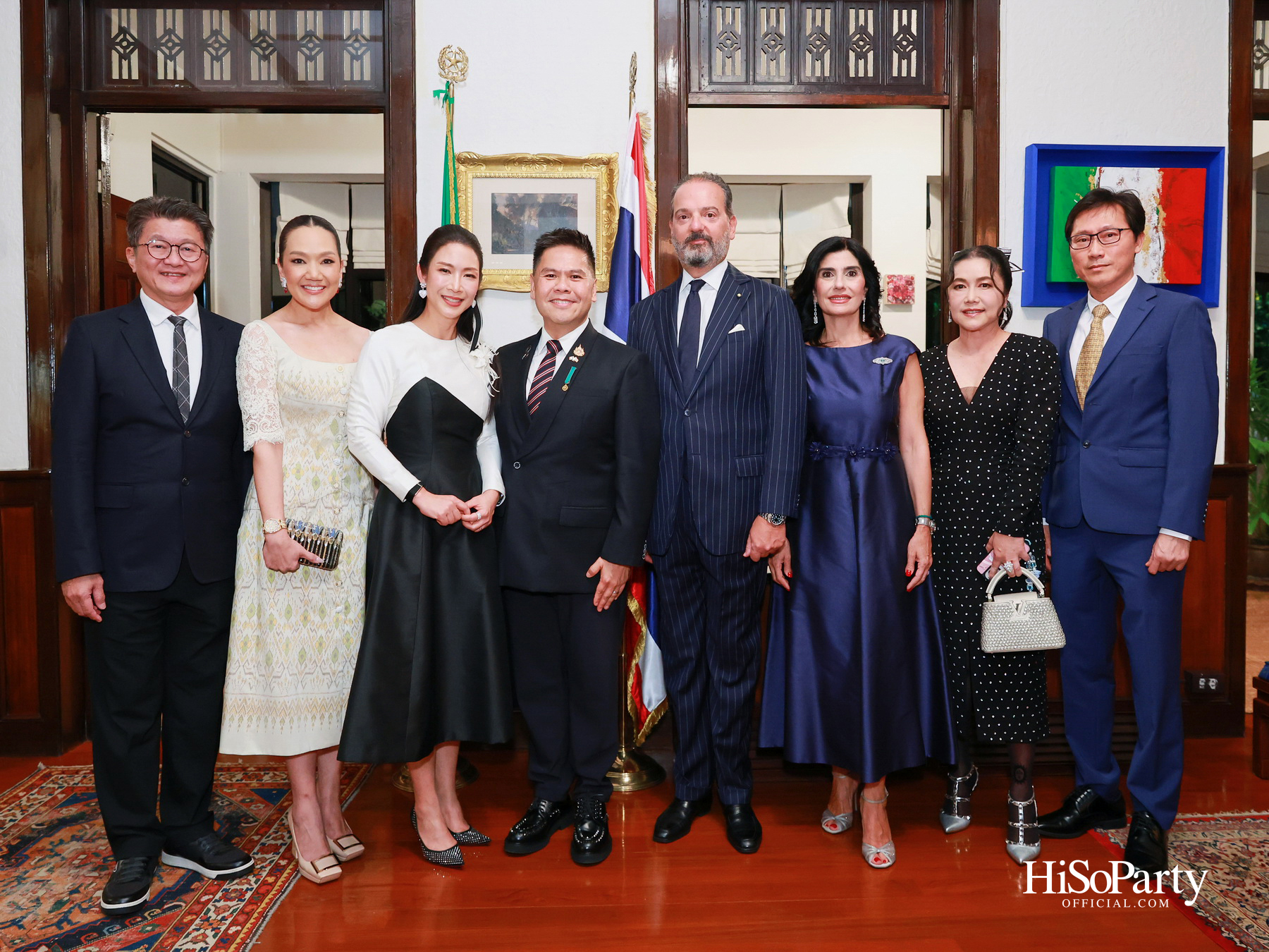 เอกอัครราชทูตอิตาลีเป็นเจ้าภาพมอบเครื่องราชอิสริยาภรณ์ Officer of the Order of Merit of the Italian Republic แด่ คุณวราวุธ ศิลปอาชา