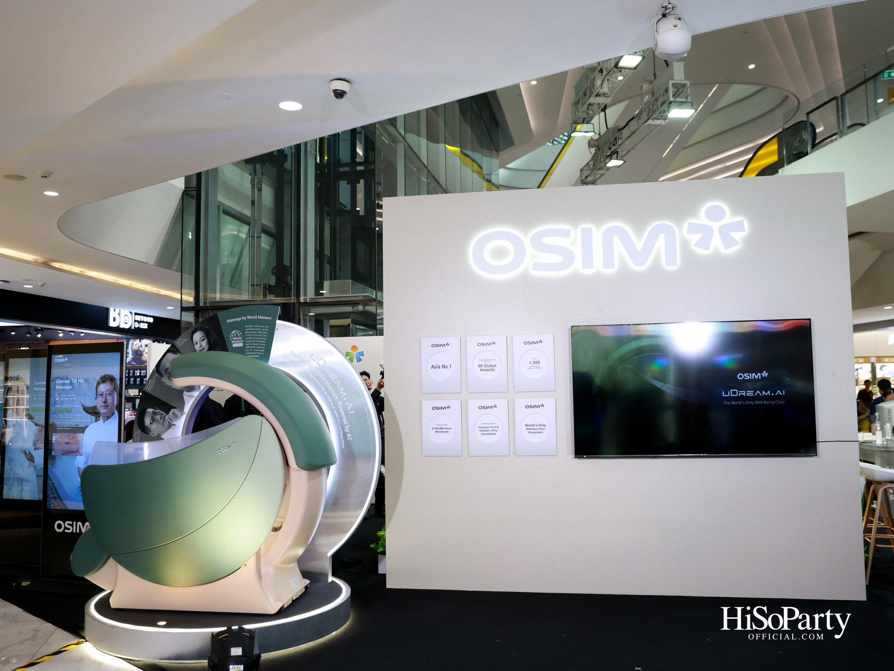 OSIM เปิดตัว ‘uDream.AI’ Flagship AI Well-being Chair พร้อมเนรมิต ‘The Realm of Wellness’ ณ ดิ เอ็มควอเทียร์